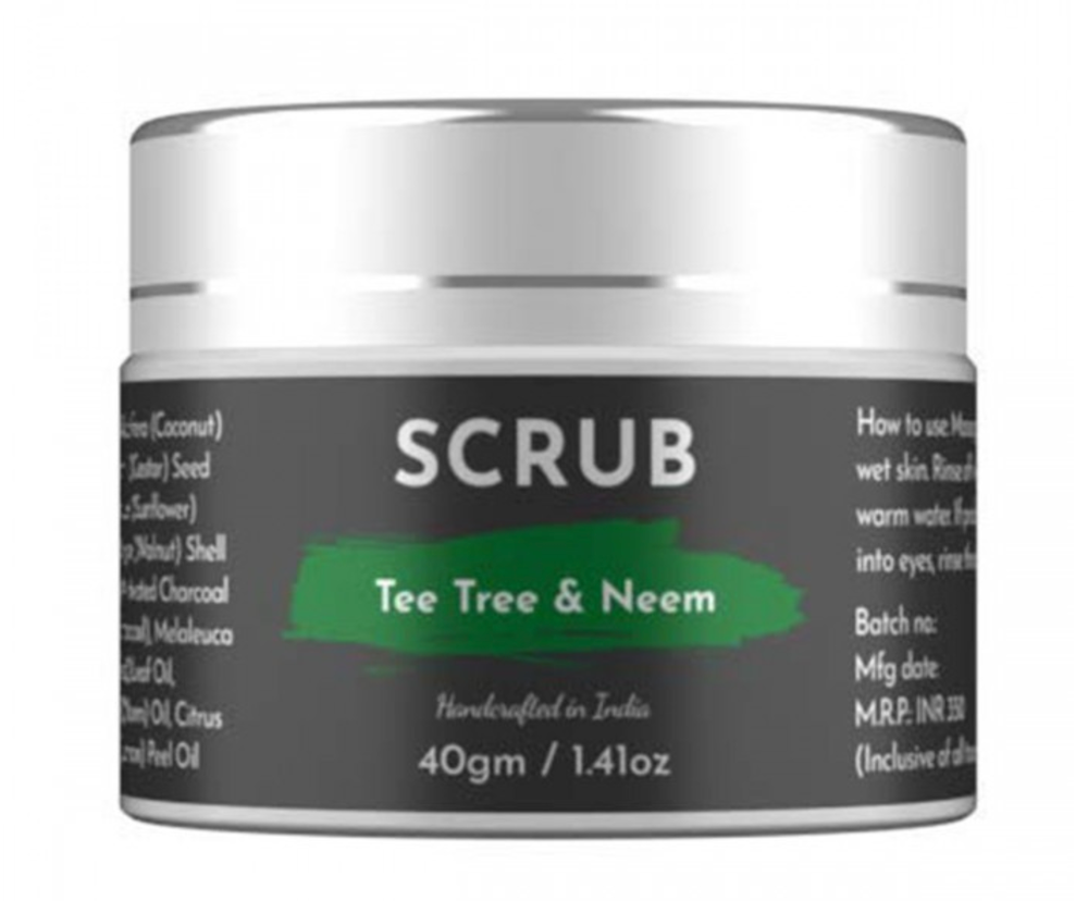 Ecocradle Tea Tree & Neem Scrub 40 GM