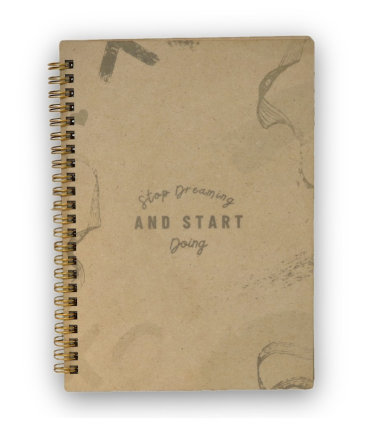 Bravo Crafts Stop Dreaming And Start Doing Sustainable Printed Diary