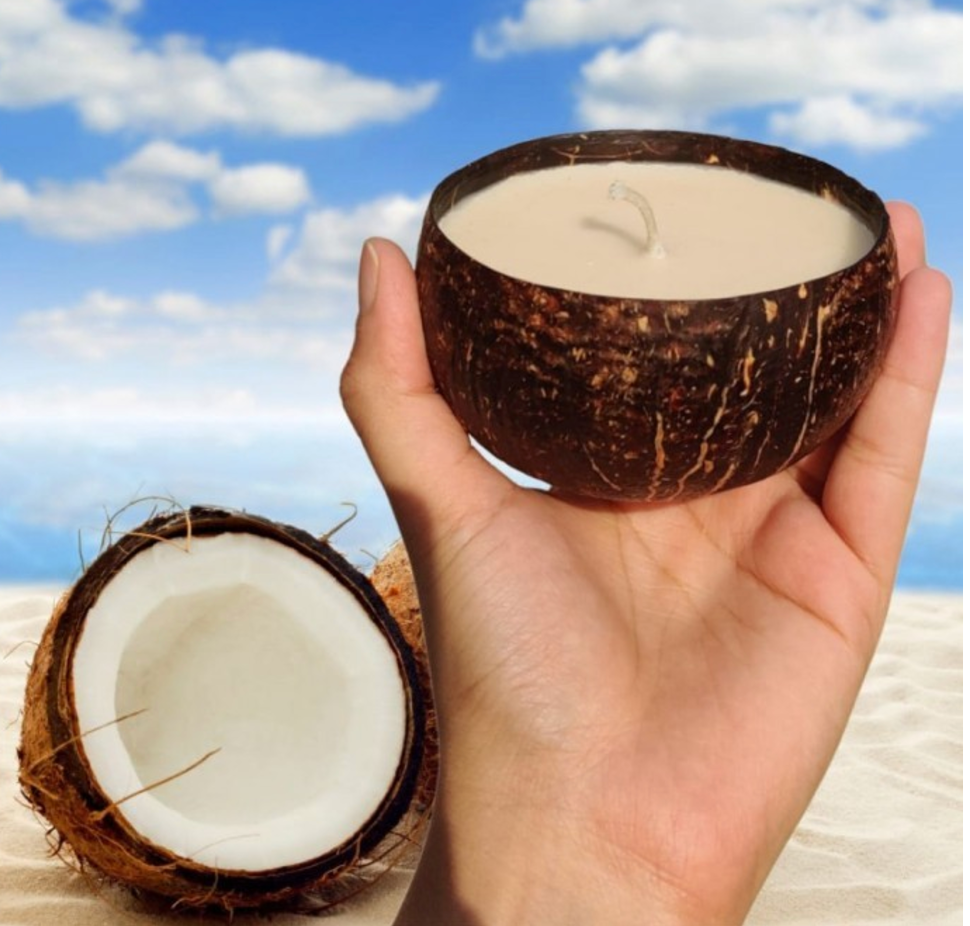 OnEarth Soy Wax Candle - Coconut Shell (100 Gms Only)