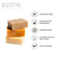 Ecotyl Shea Butter Soaps - Ubtan, Rose & Coffee | 100% Natural | Gentle Cleanser | Set of 3