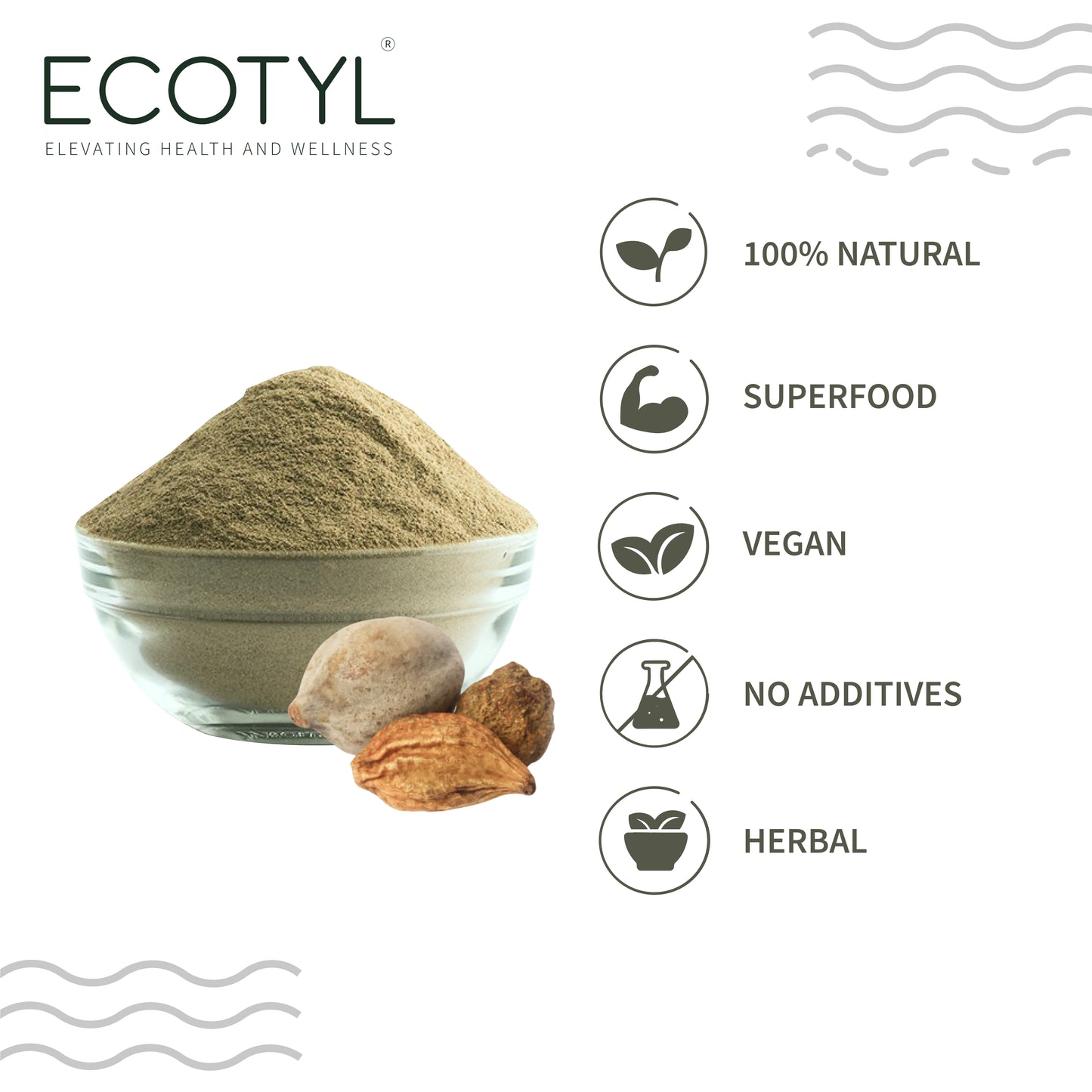 Ecotyl Triphala Powder | Triphala Churna | Improves Digestion | 100g