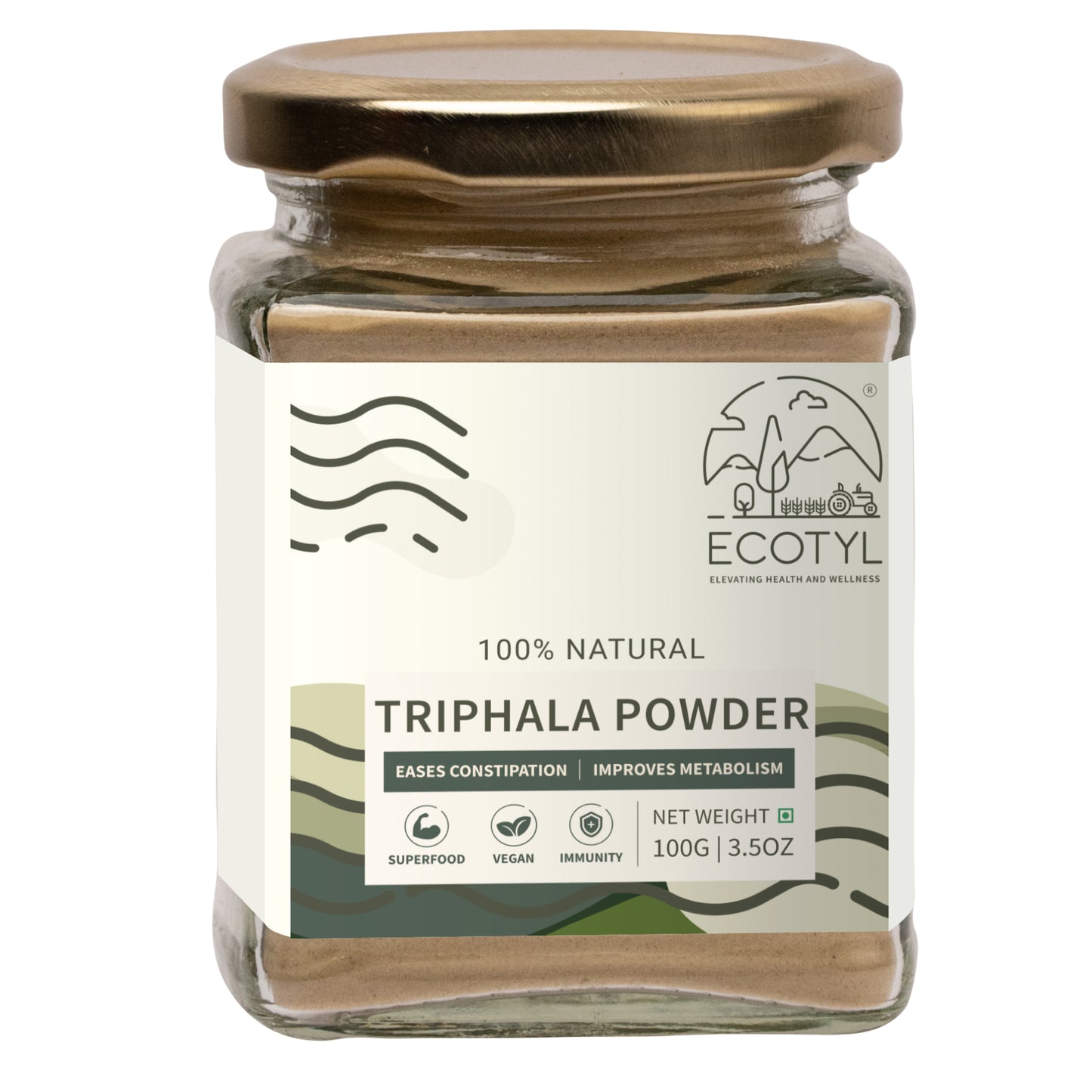 Ecotyl Triphala Powder | Triphala Churna | Improves Digestion | 100g