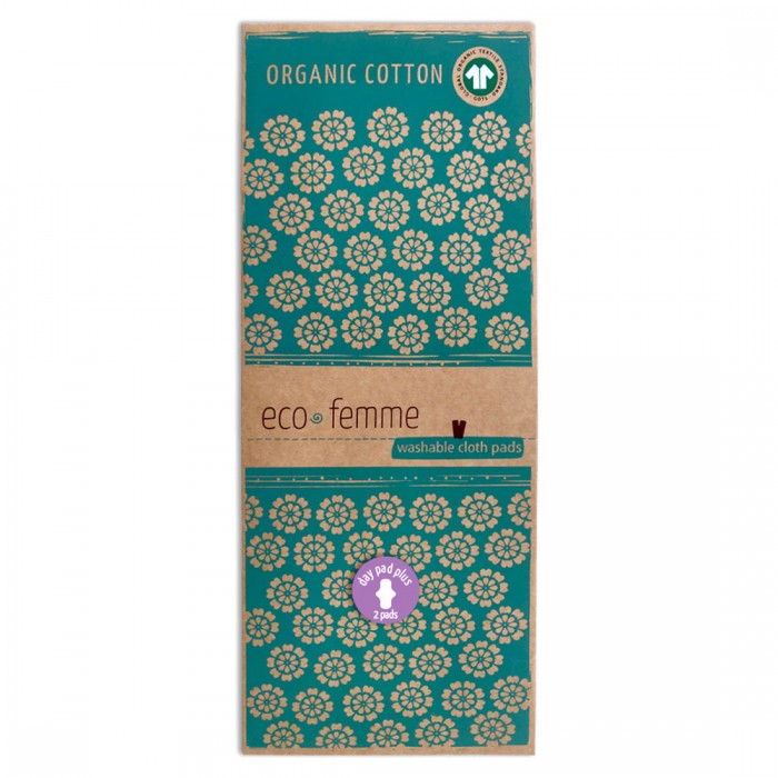 Eco Femme Vibrant Organic Day Pad Plus Twin Pack