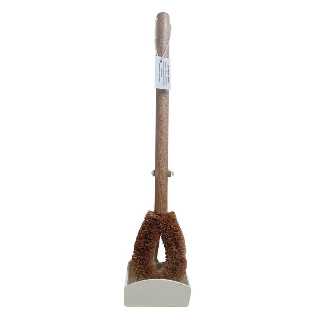 Hamza Gift House Coir Toilet Brush With Stand