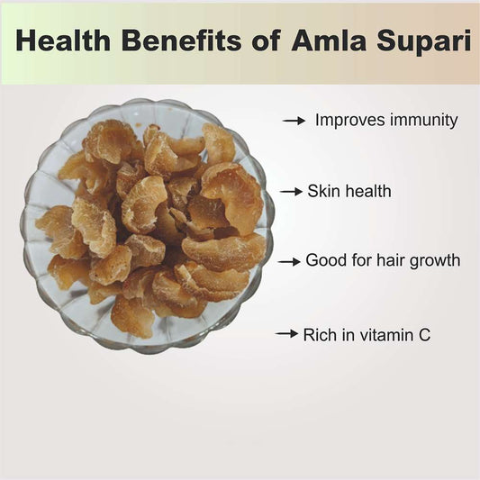 Organic Anand Natural Dried Sweet Amla Candy| Awla (Indian Gooseberry) Salt, Sugar, Masala Candy Homemade Amla Candy, Dry Amla Pieces,(200gm- Pack of 1)