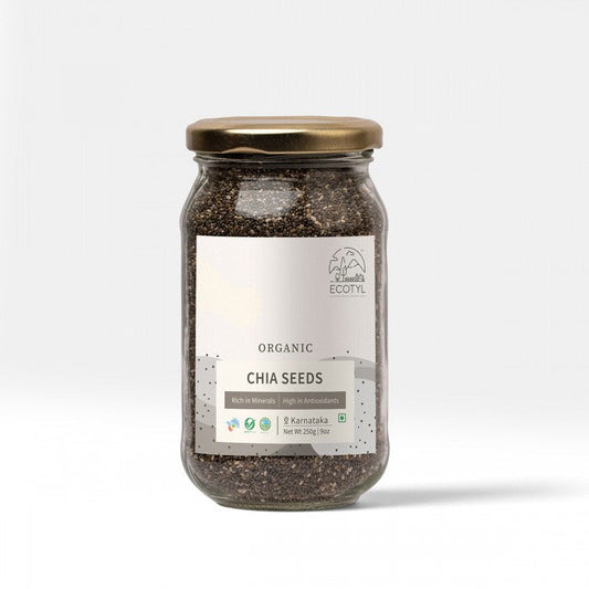 Ecotyl Chia Seeds | Raw | Rich in Antioxidants & Fibre | 250g