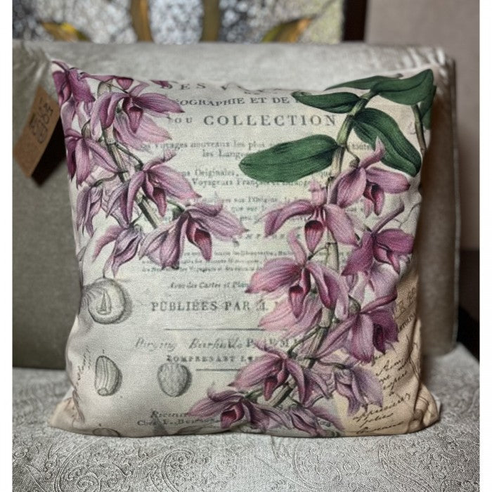 Pink Floral Upcycled Cushion Cover Pack Of 2