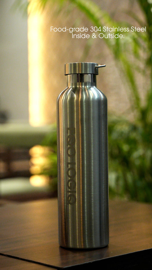 Plastic-Free Steel Flask | 1 Liter